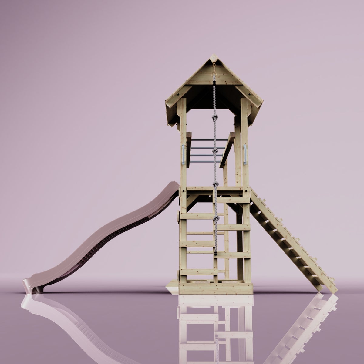 PolarPlay Lund houten speeltoren in roze