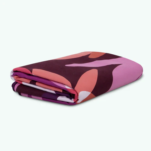 Montreuil - Serviette microfibre rectangulaire rose