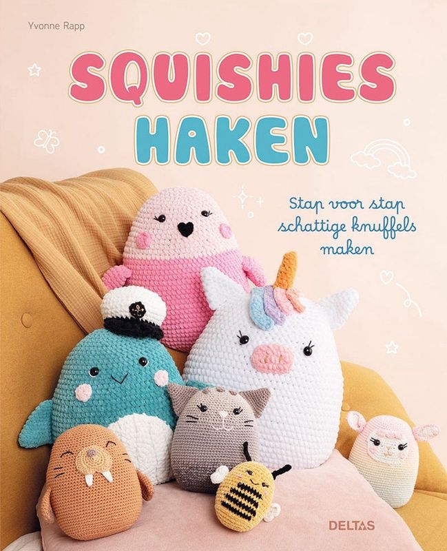 Boek - Squishies Haken - Paperback - 64 Pagina's - 12 Designs