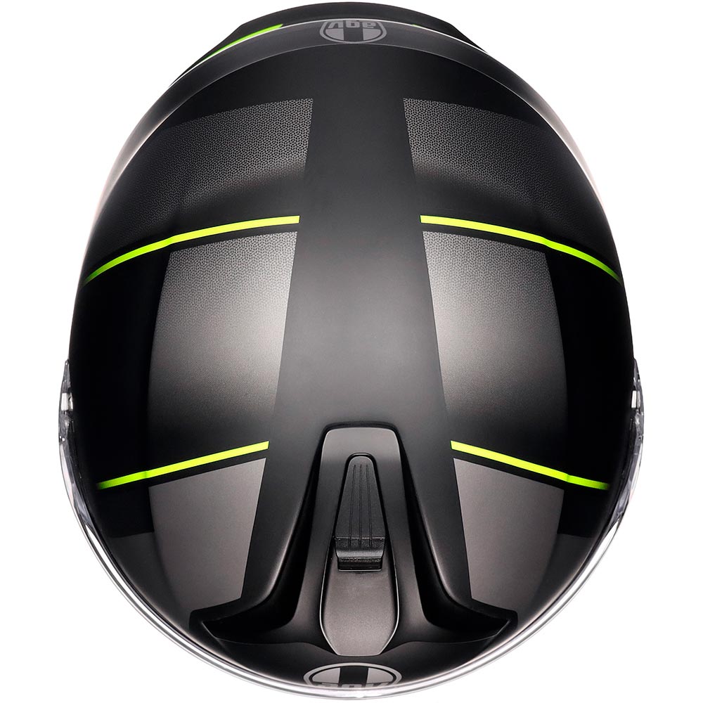 AGV - Casque Tourmodular Perception Noir Mat / Jaune fluo