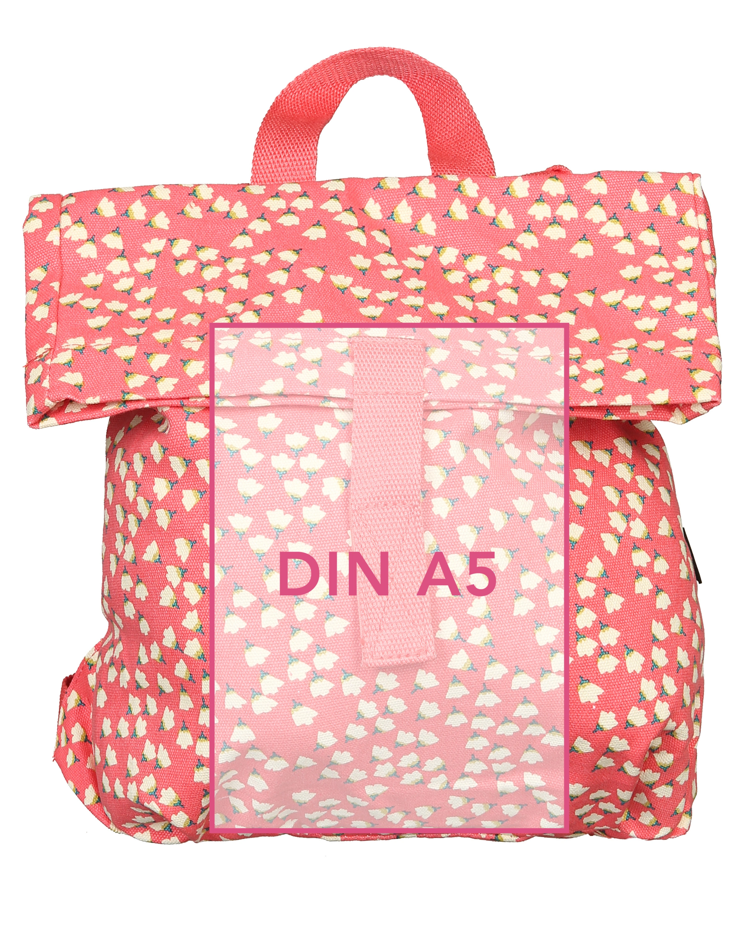 Kinder-Rucksack BLUMEN – MINI KURIER (30x28x4) in rot