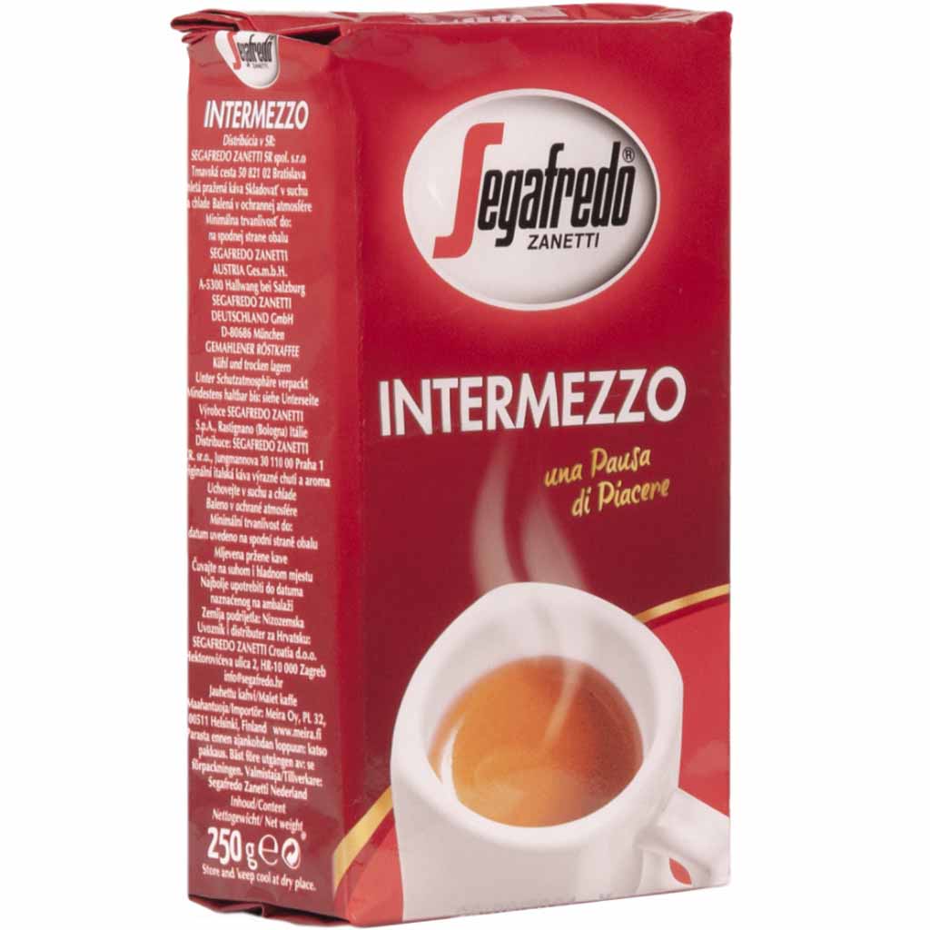 Segafredo Intermezzo Bohnenkaffee gemahlen 250g MHD:28.1.26
