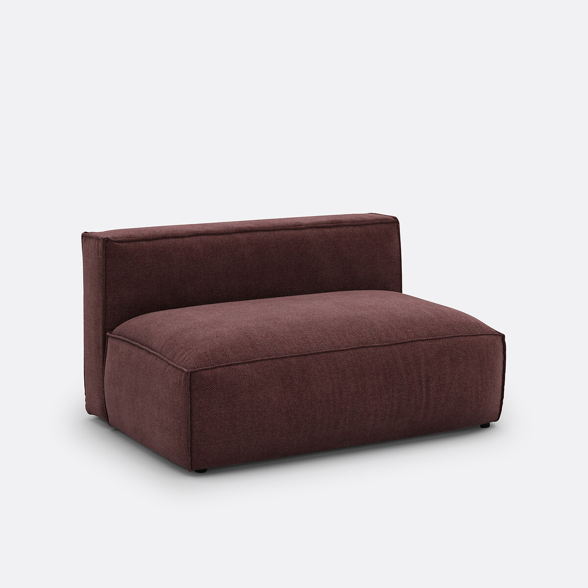 LA REDOUTE INTERIEURS<br>Sofá modular de 2 lugares em tecido texturizado, Seven