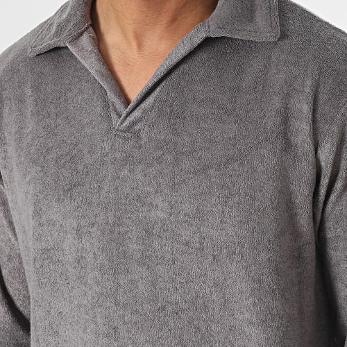 Ensemble Polo Manches Courtes Et Pantalon Jogging Gris