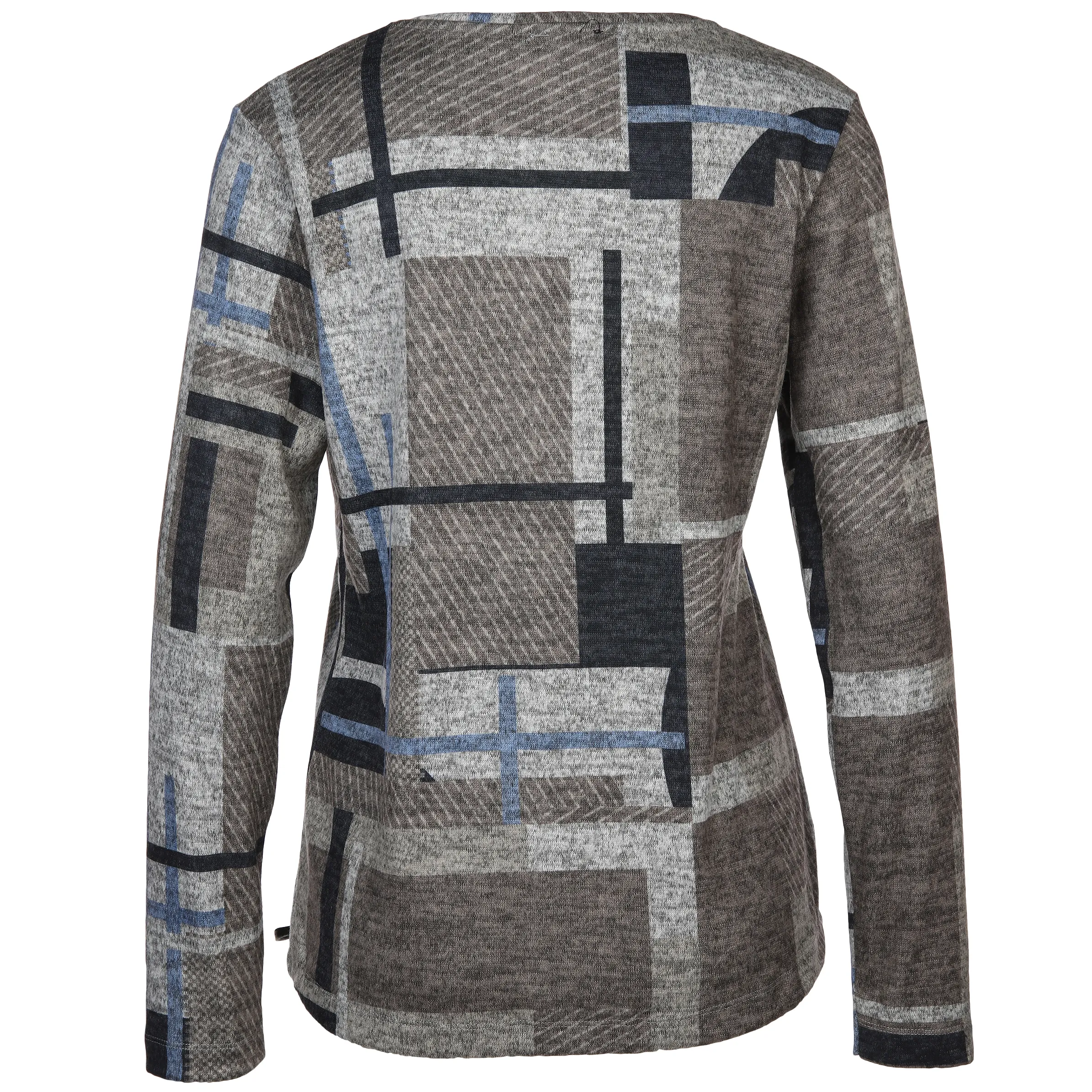 Damen Flauschshirt mit Glitzernieten