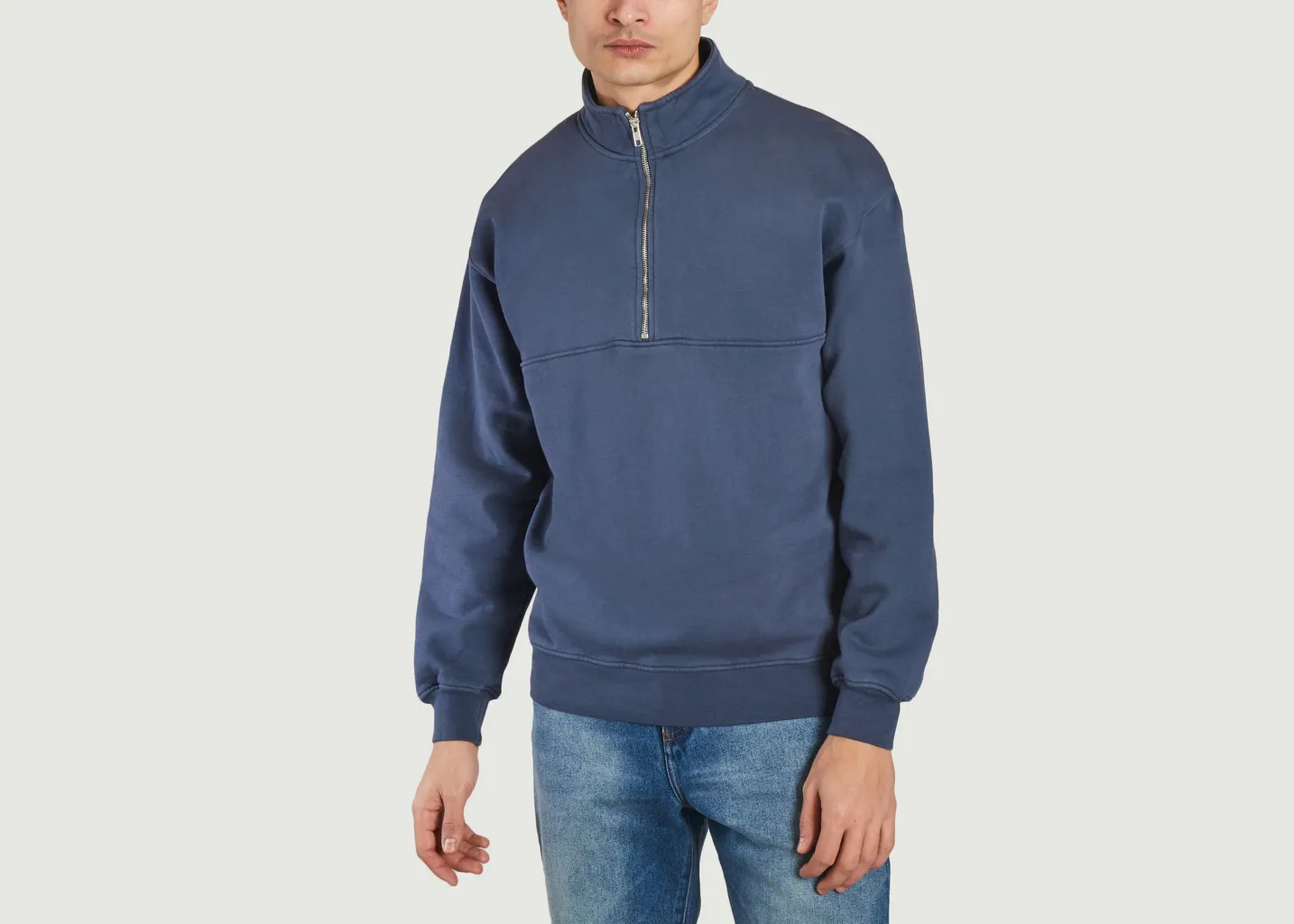 Sweat Quarter Zip Colorful Standard