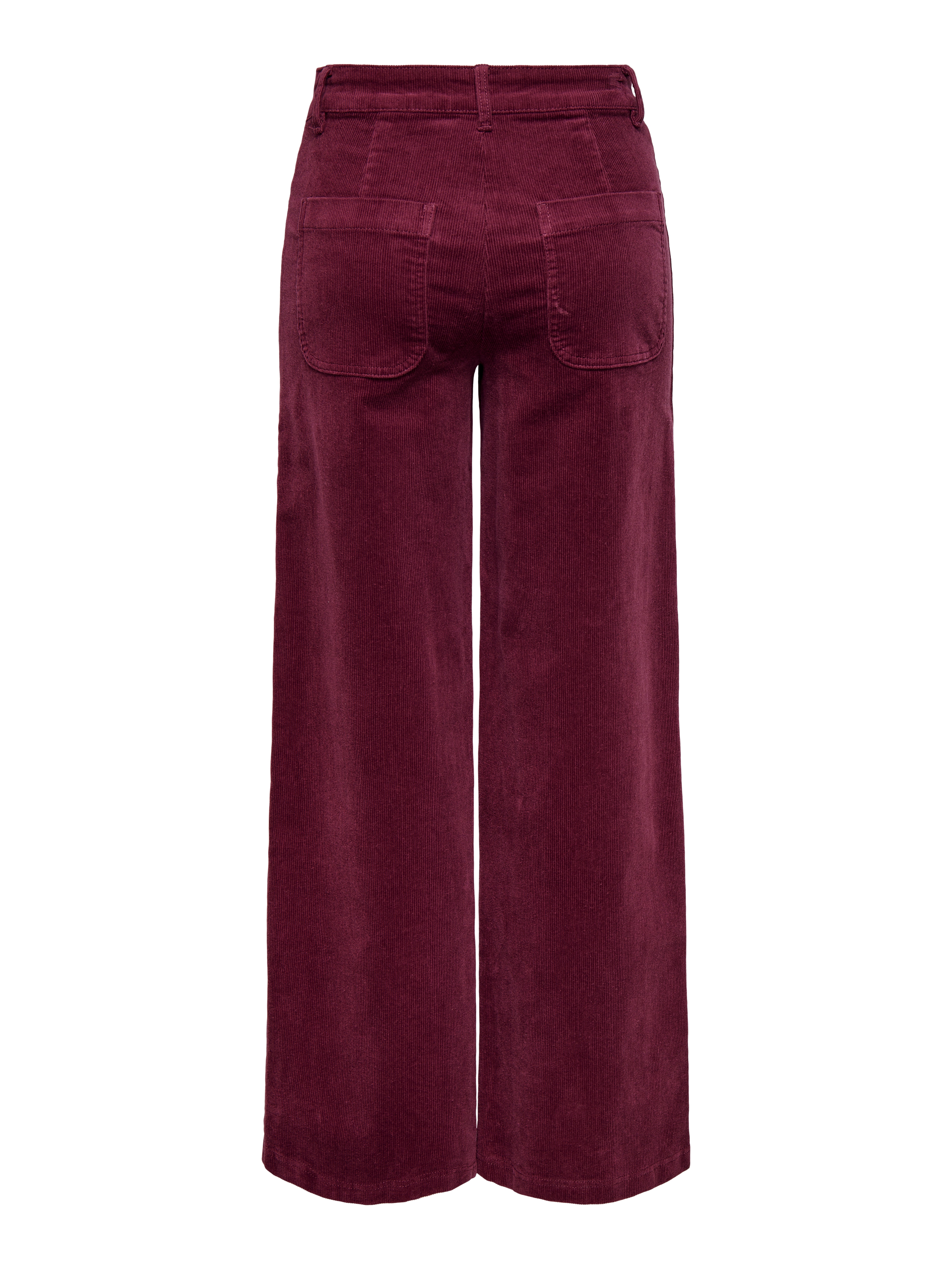 ONLMIO-LISY Hohe Taille Weiter Beinschnitt Hose mit weitem Beinschnitt Burgundy