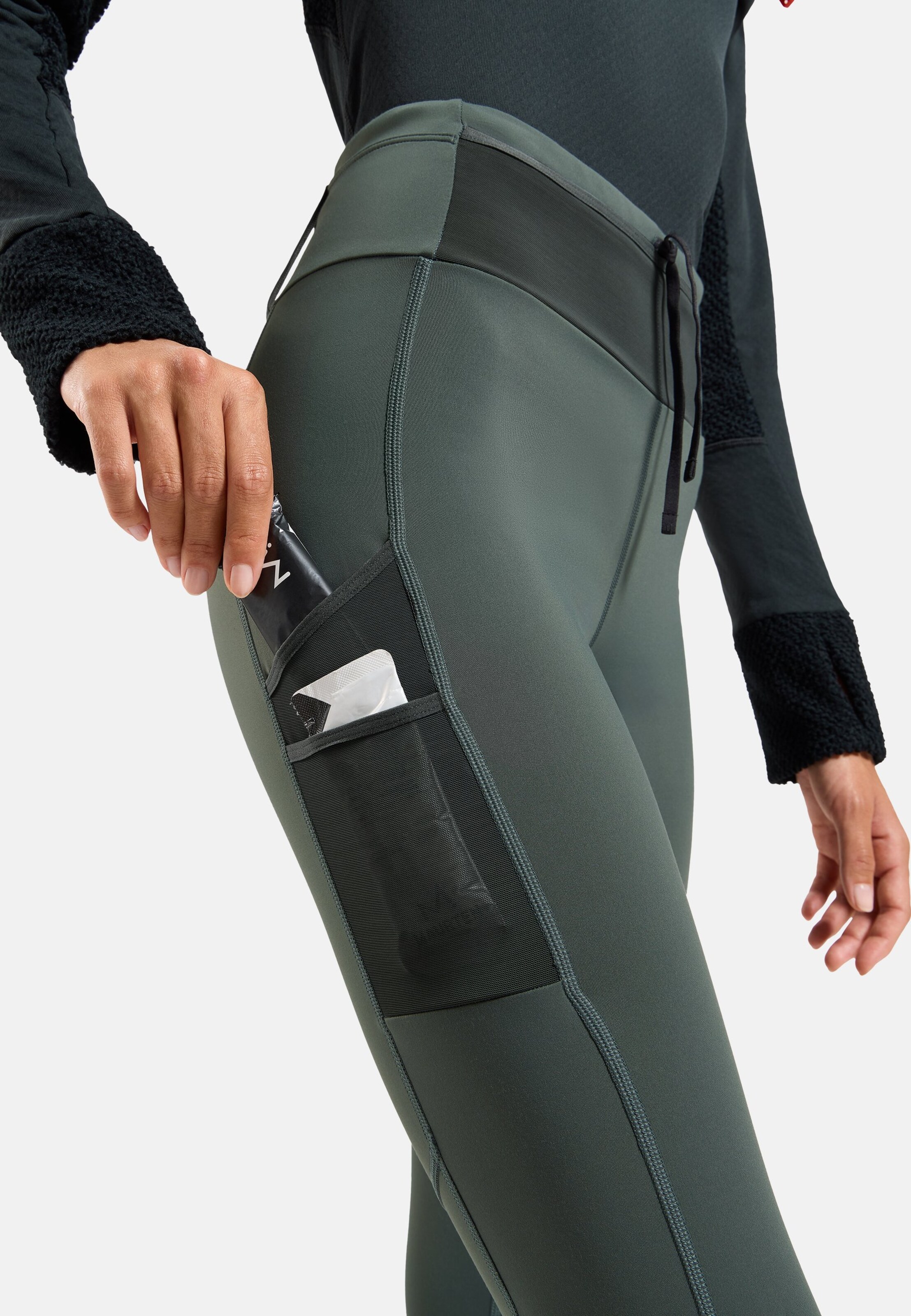 X-Alp Warm Cargo-Trailrunning-Tights in urban chic