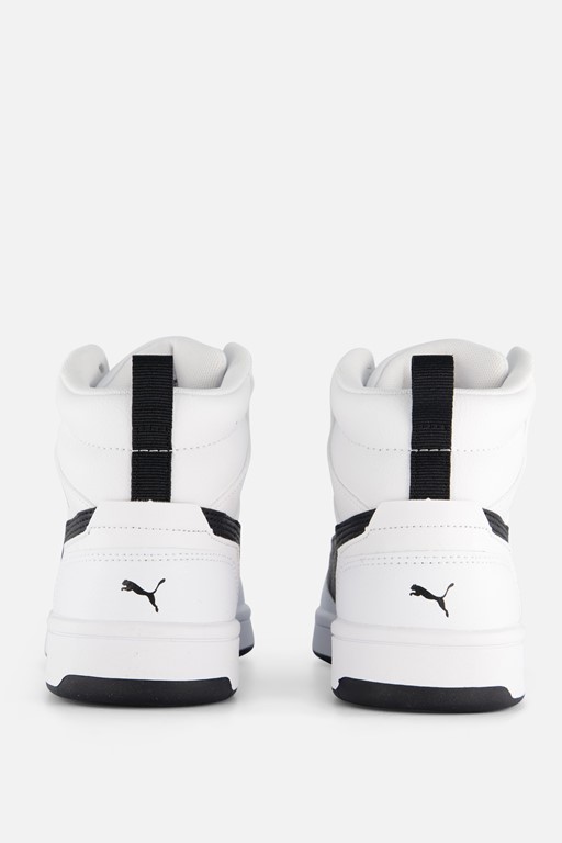 Puma Rebound v6 Mid Sneakers wit Leer