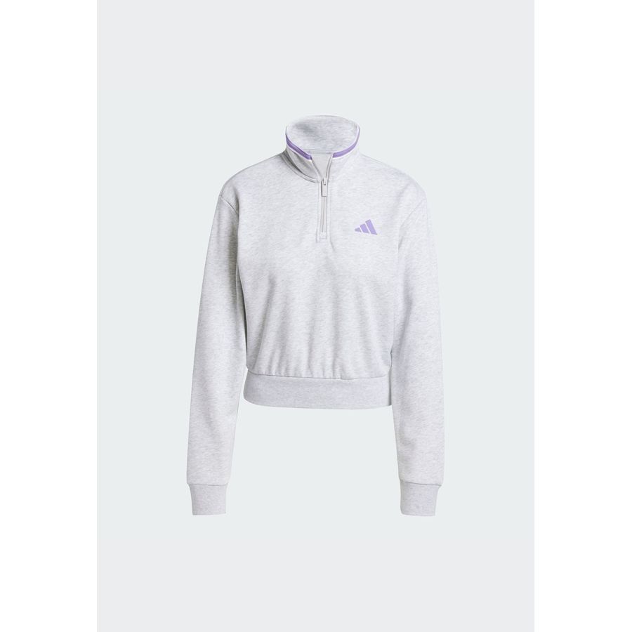 Adidas Veste de survêtement courte molleton à quart de zip Essentials Color Pop
