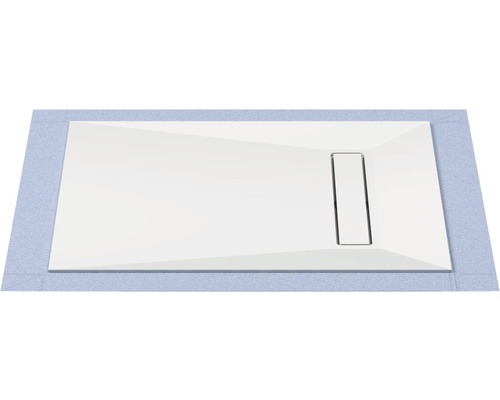 Douche-element op vloerniveau Afvoer 900x900x47 mm horizontaal