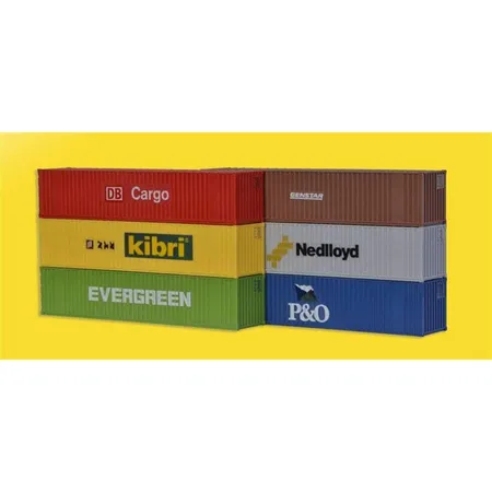 Kibri 40-Fuß-Container, 6 Stück