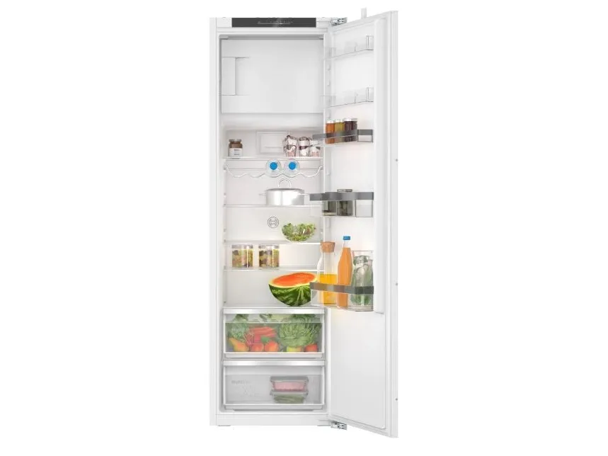 Bosch Serie | 4 KIL82VFE0 - Køleskab med fryseenhed - til indbygning - niche - bredde: 56 cm - dybde: 55 cm - højde: 177.5 cm - 280 liter - Klasse E
