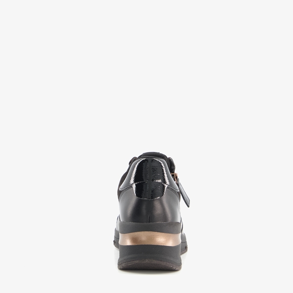 Tamaris dames sneakers bruin met print