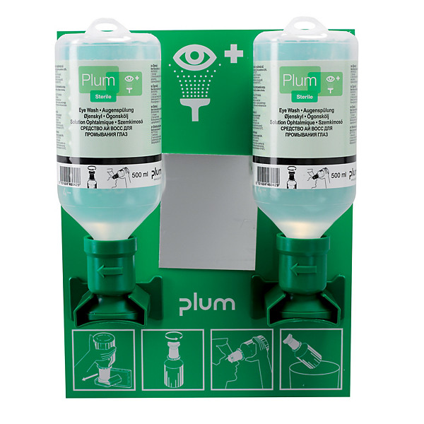 Station murale lave-oeil 2 x 500 ml Esculape