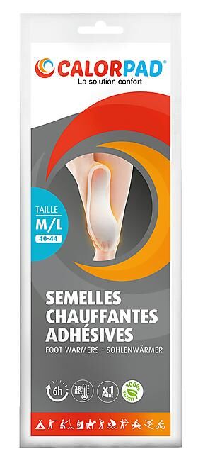 CALORPAD - SEMELLE CHAUFFANTE ADHESIVE LA PAIRE