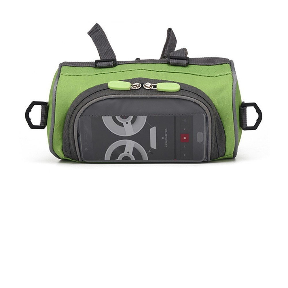 (3L) 2in1 22x12cm Spritzwasserfeste Fahrrad Velo Bikepacking Smartphone Gravel Bike Lenkstangen Tasche   Umhängetasche - Blau