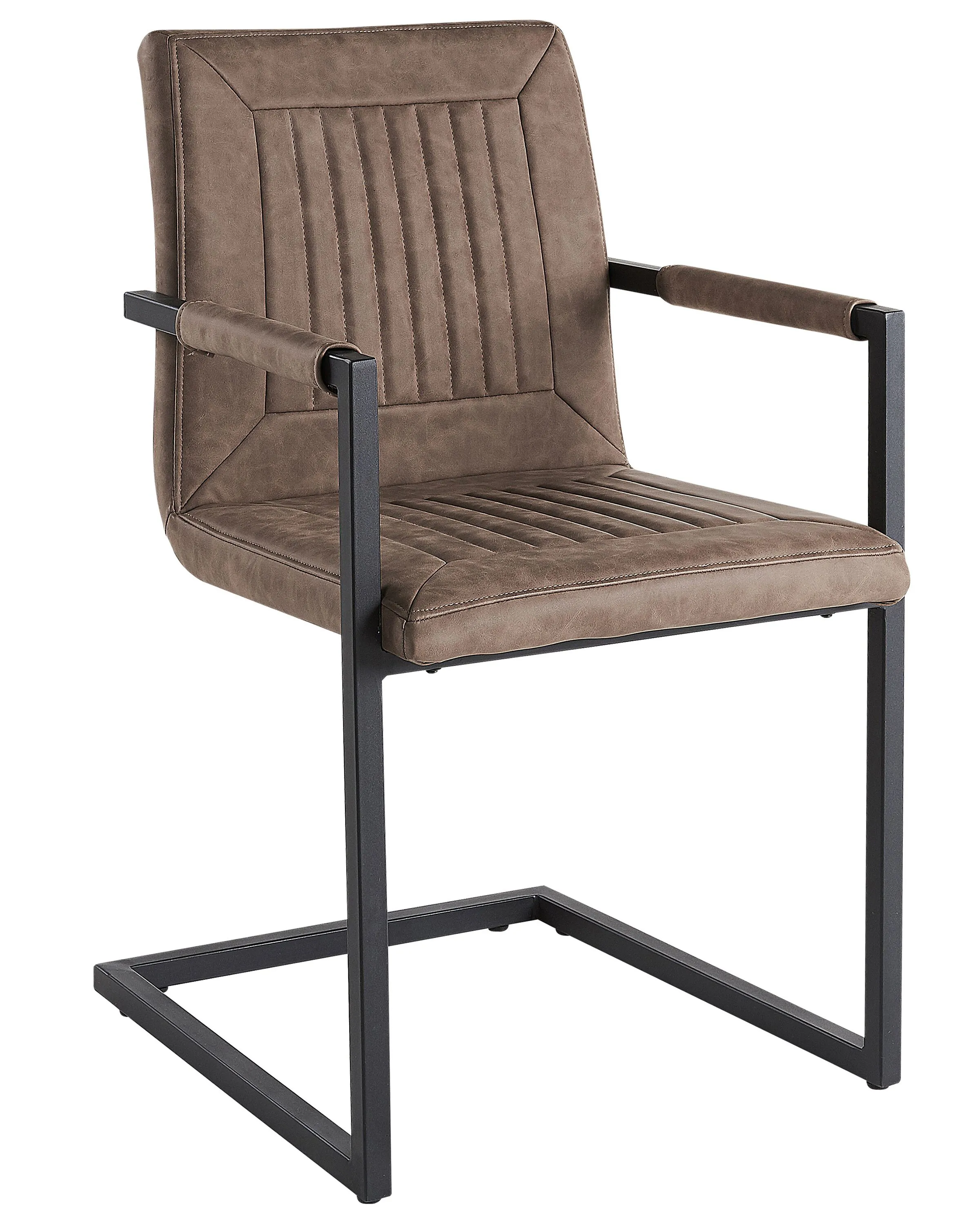 Set van 2 vergaderstoelen BRANDOL Kunstleer Bruin