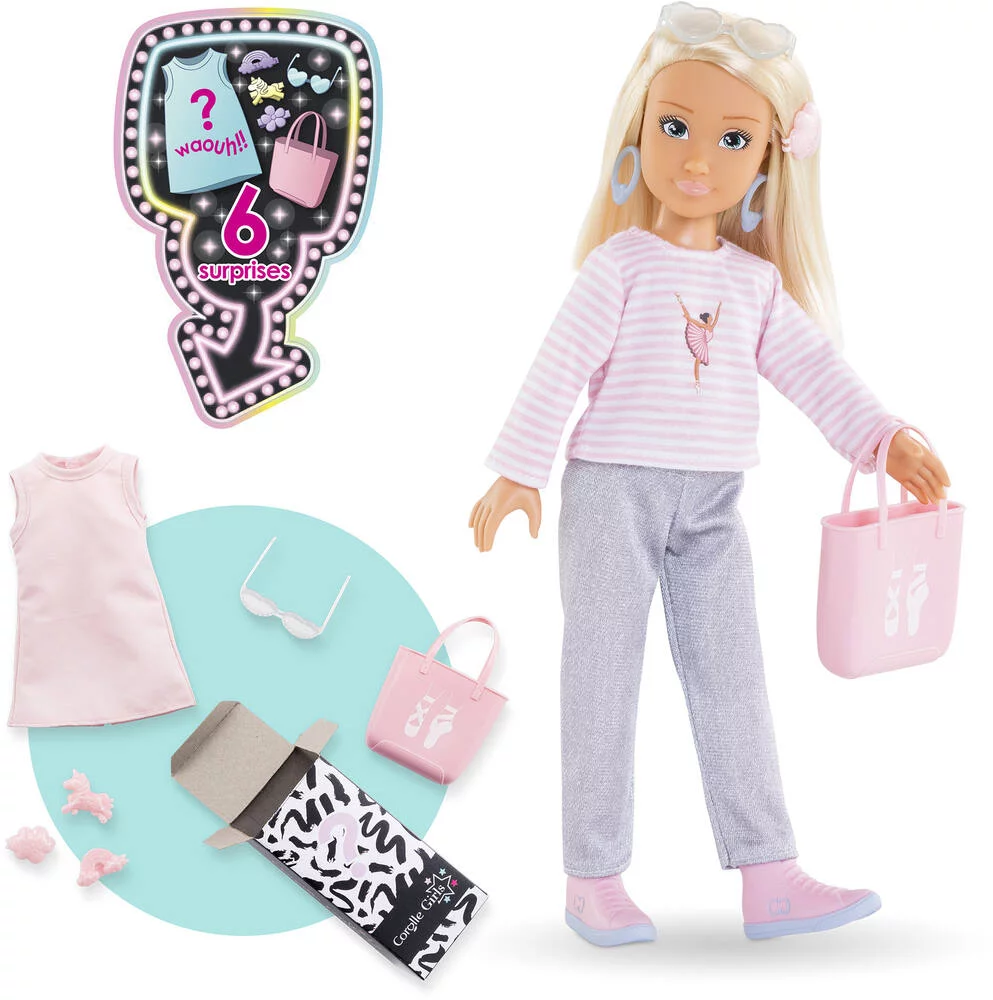 COROLLE GIRLS - POUPEE MANNEQUIN - COFFRET VALENTINE SHOPPING - 28CM