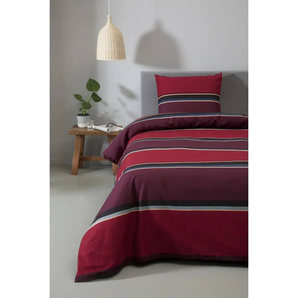 Ten Cate Katoenen Dekbedovertrek - 200x200/220 - Thor Rood