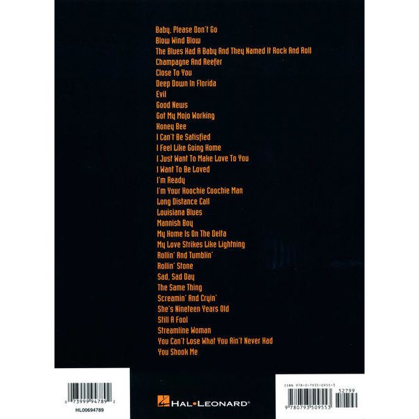Hal Leonard Muddy Waters Deep Blues