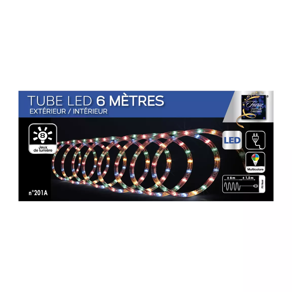 Tube lumineux 108 LED (6 m) Multicolore