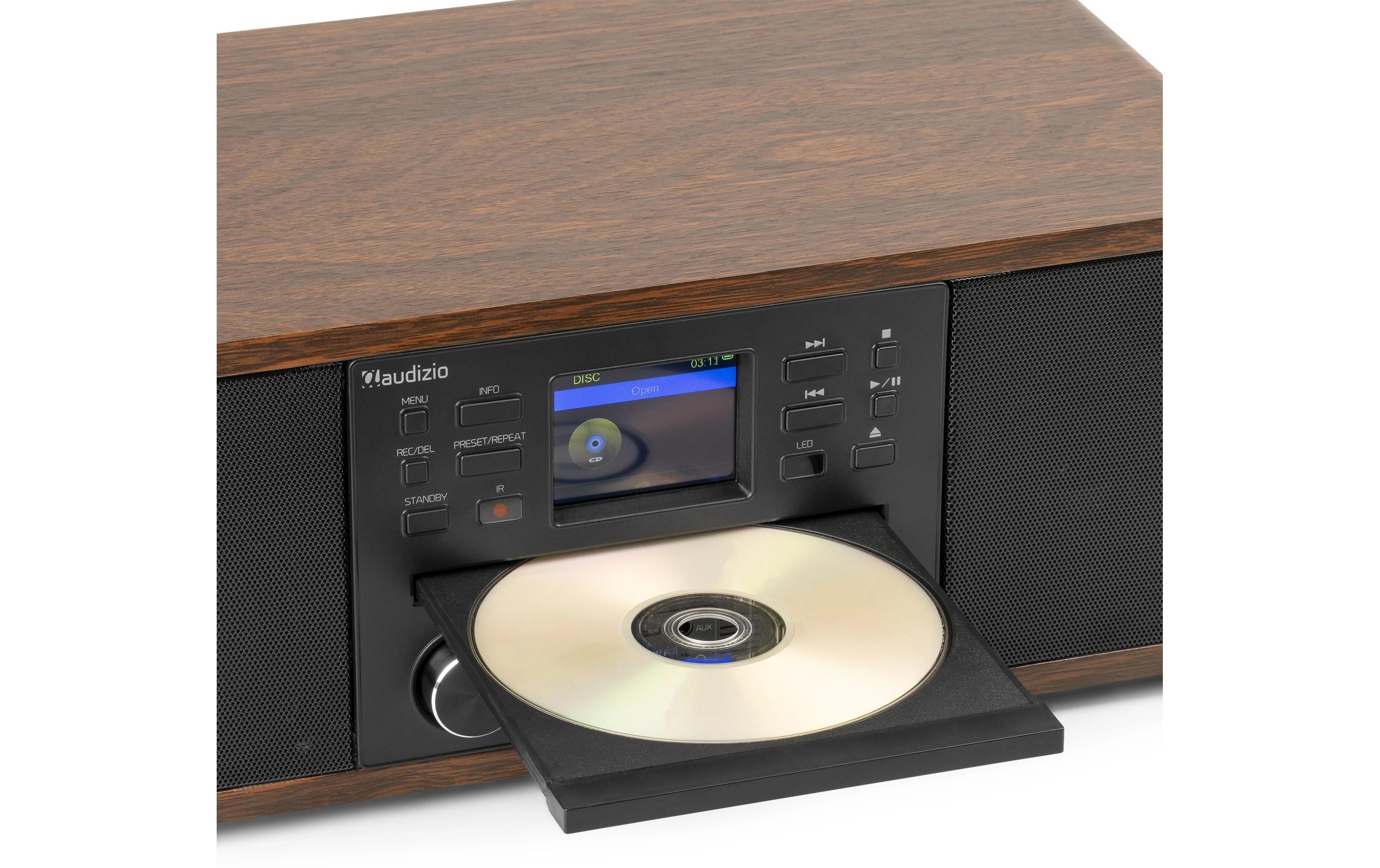 DAB+ Radio Avola Braun<br>DAB+ Radio mit CD Spieler, Internet Radio und Bluetooth