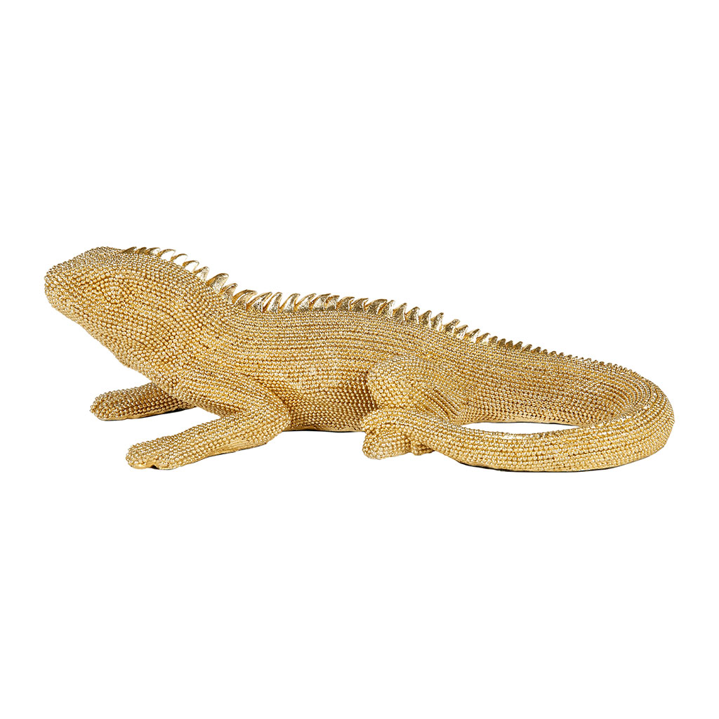 Décoration lézard sable H 10.5cm
