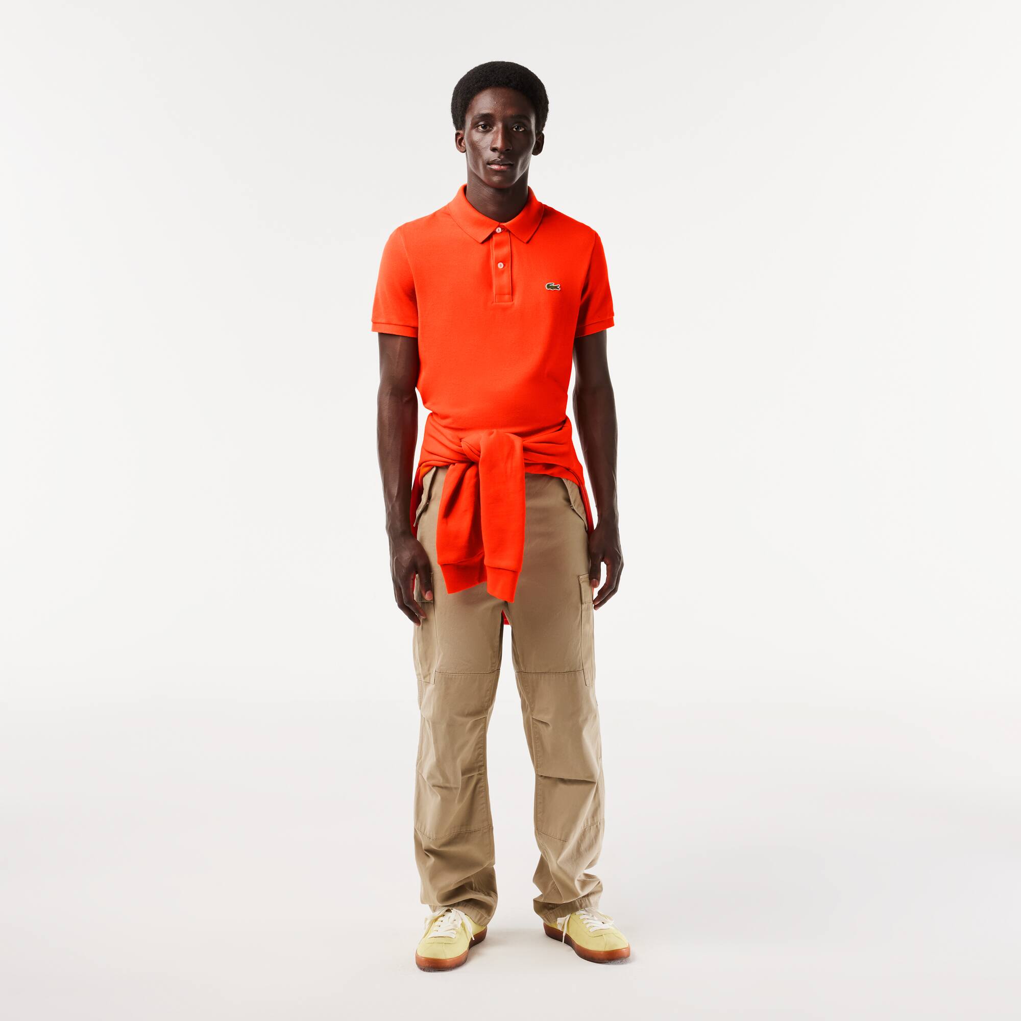 Original L.12.12 Poloshirt aus Petit Piqué Kurze Ärmel - Orange - Lacoste - Herren