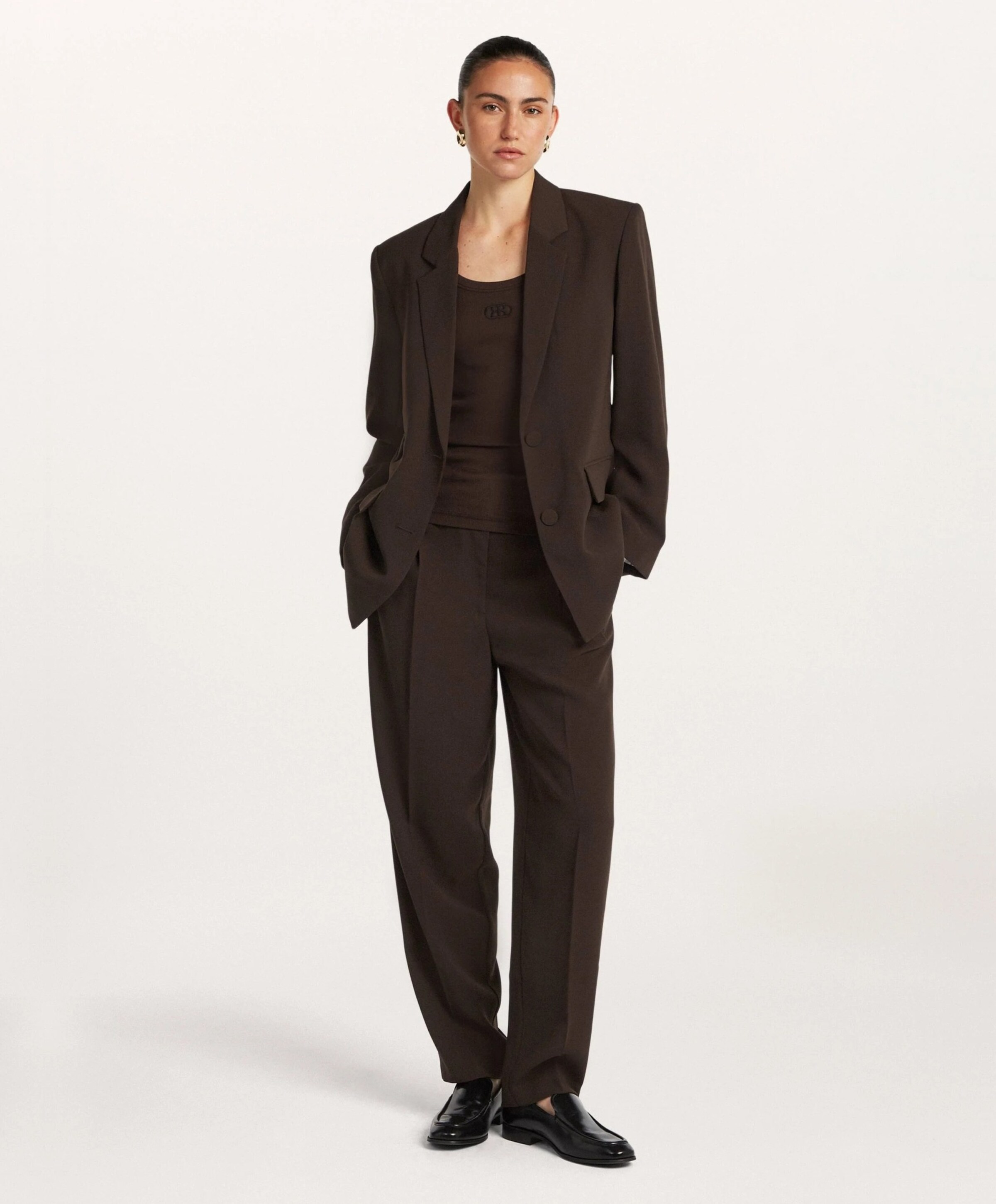 Beaumont Dames blazer bruin