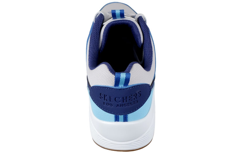 SKECHERS UNO RETRO-GROOVE WHITE AND BLUE SNEAKER