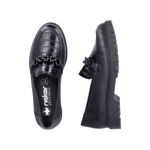 Rieker Loafers, Black, 42