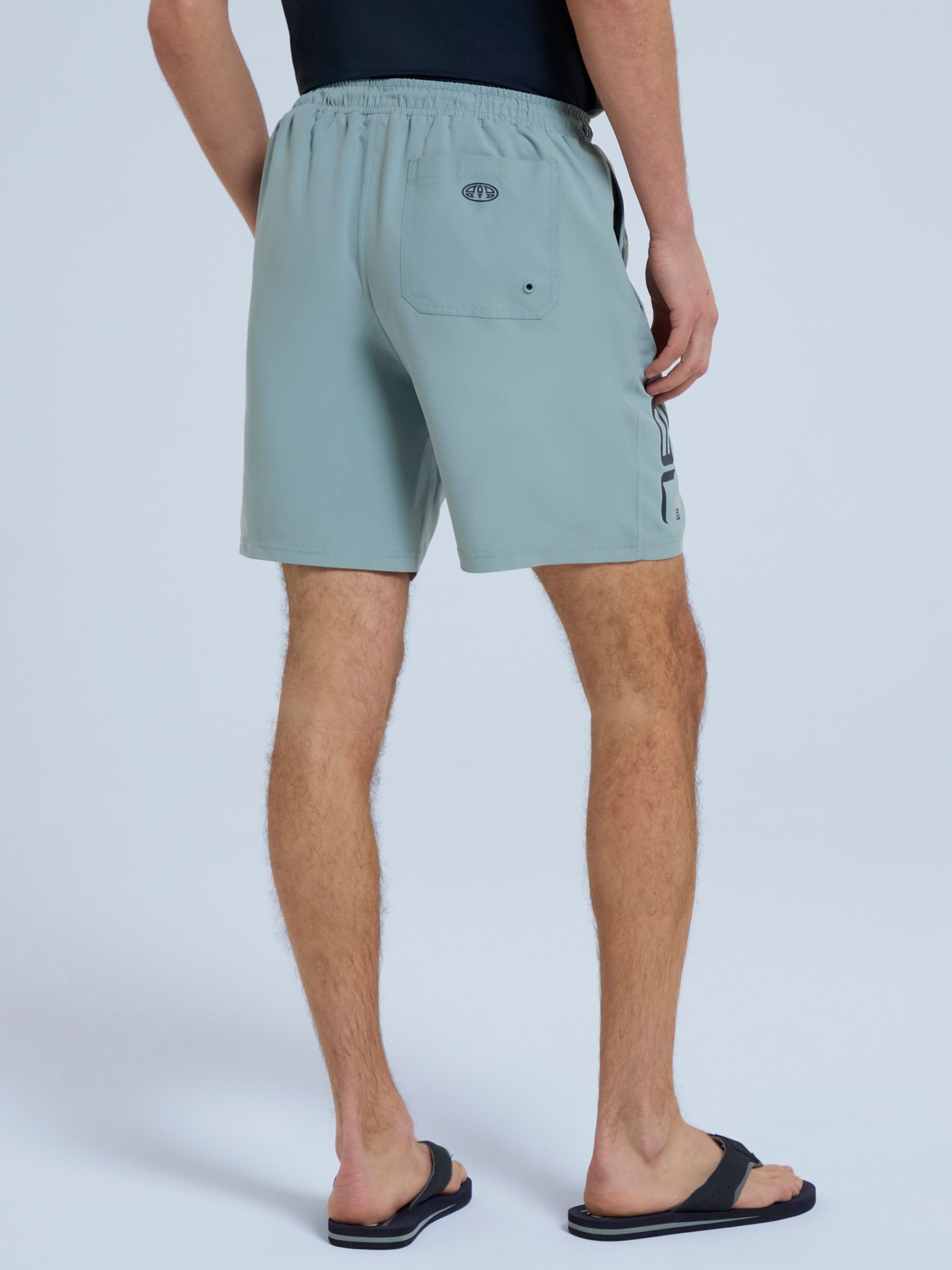 Lichtblauw - Animal Mens Deep Dive Quick Drying Board Shorts