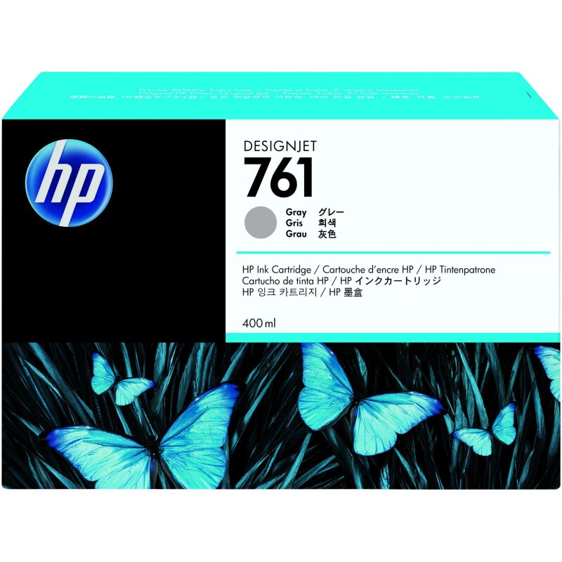 HP 761 cartouche d'encre DesignJet grise, 400 ml