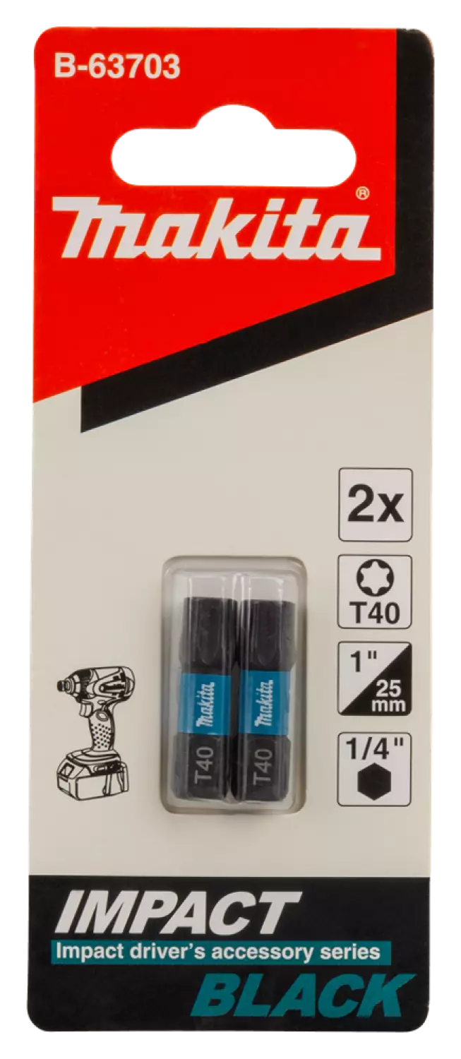 Makita B-63703 Slagschroefbit T40x25mm