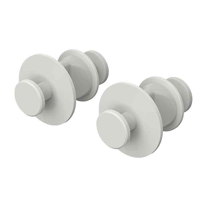 Patère GoodHome Muromi blanches pour sèche-serviette, lot de 2