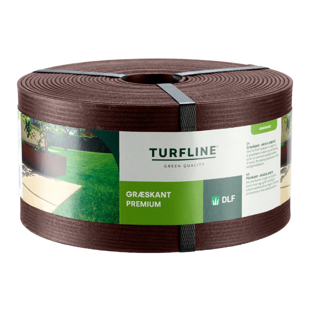 RABATTKANT TURFLINE PREMIUM 12,5CM 8M BRUNN