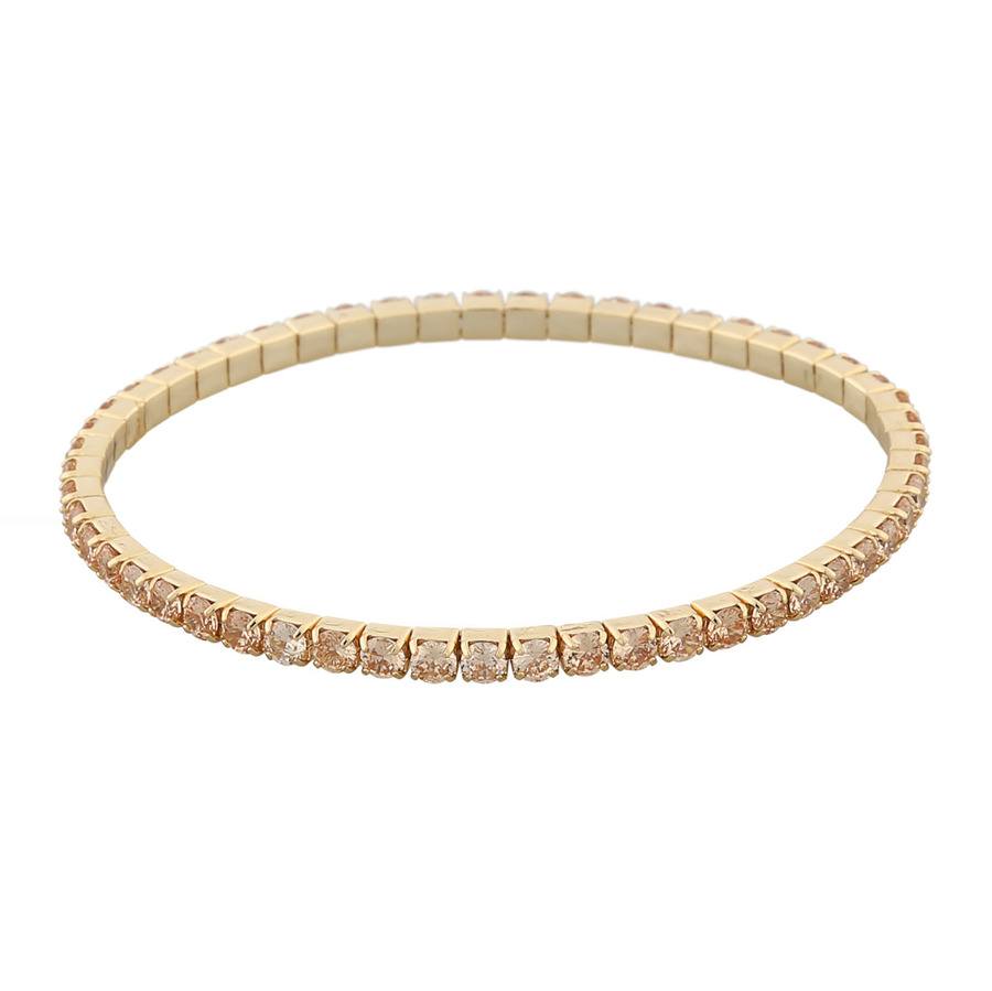 Snö Of Sweden Meadow Elastic Bracelet Gold/Champagne S/M