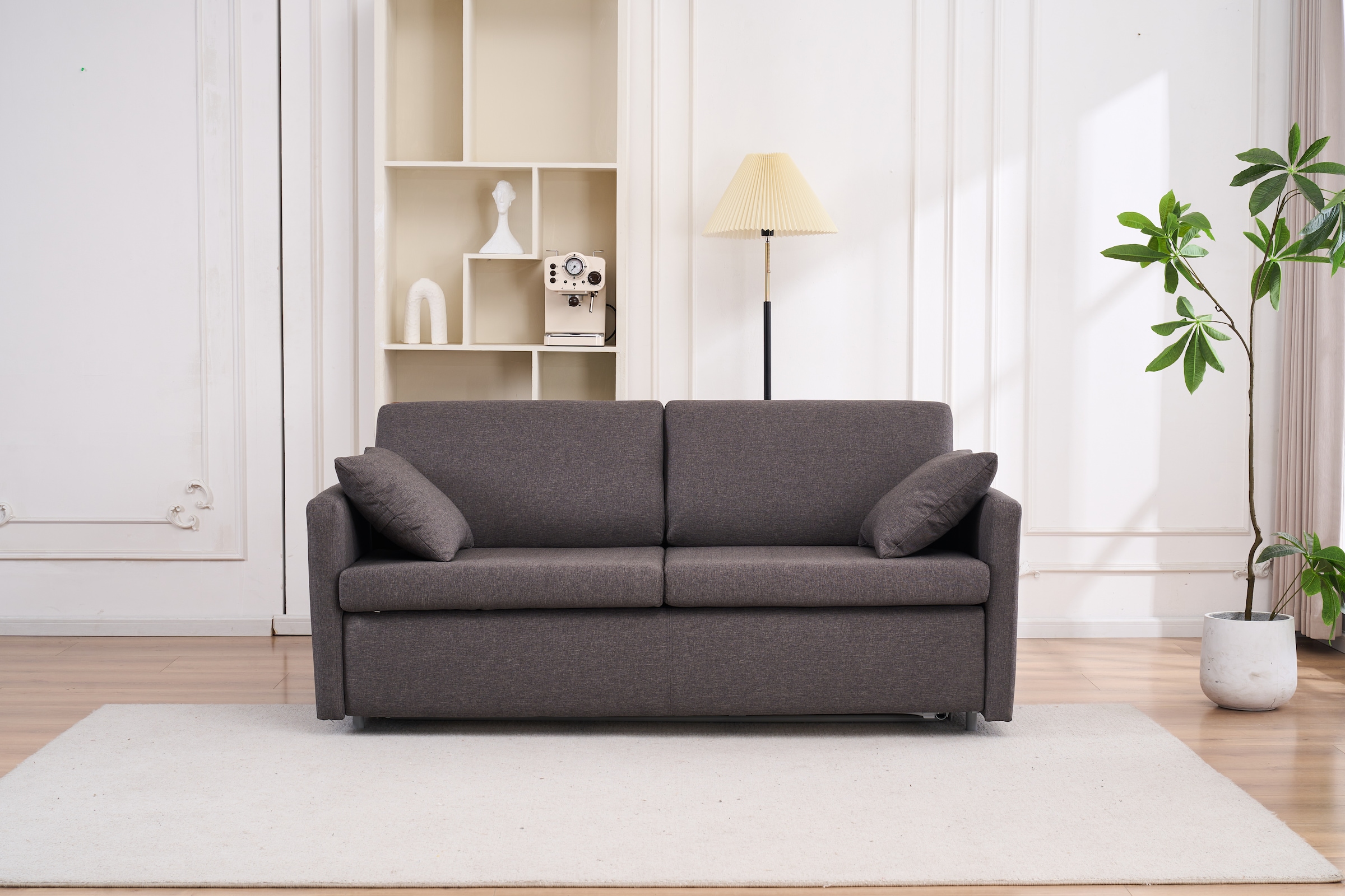 ATLANTIC home collection Schlafsofa »Robin« mit Matratze und Zierkissen, Dauerschläfer
