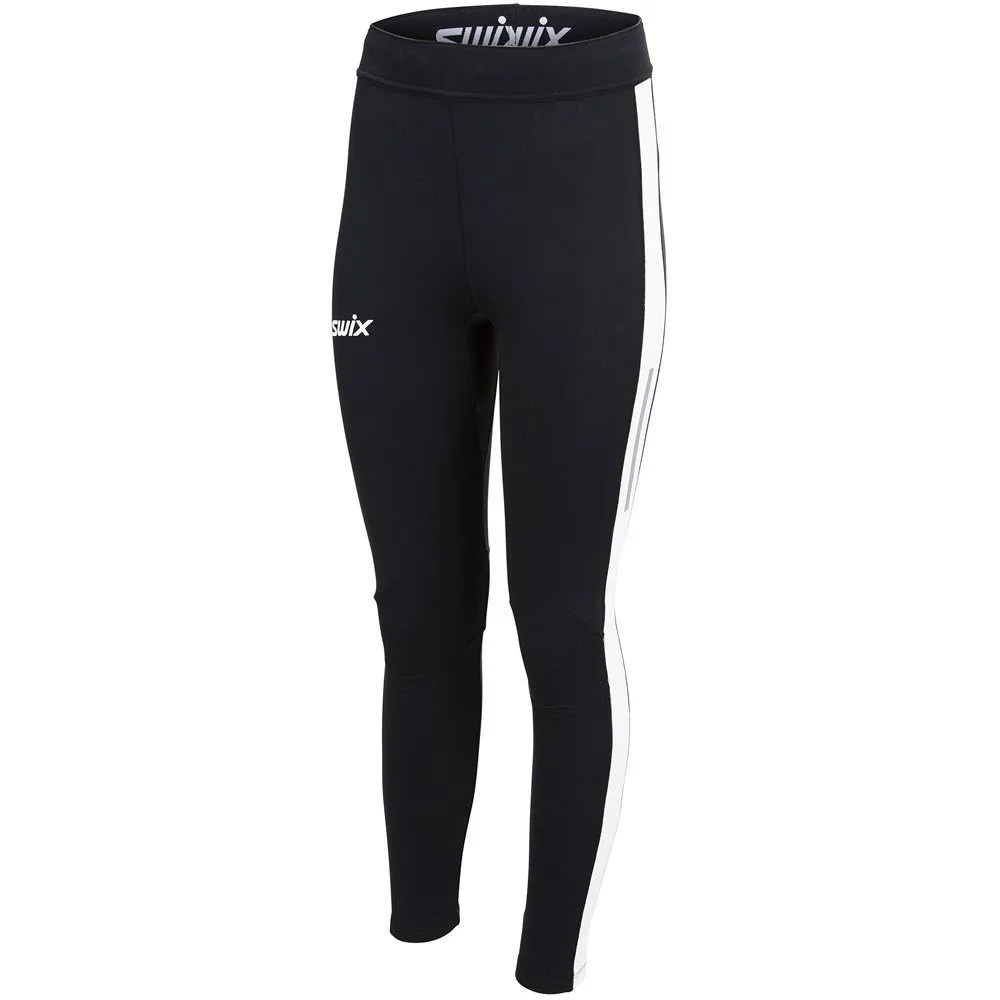 Swix Women's Focus Warm Tights Black/Bright White