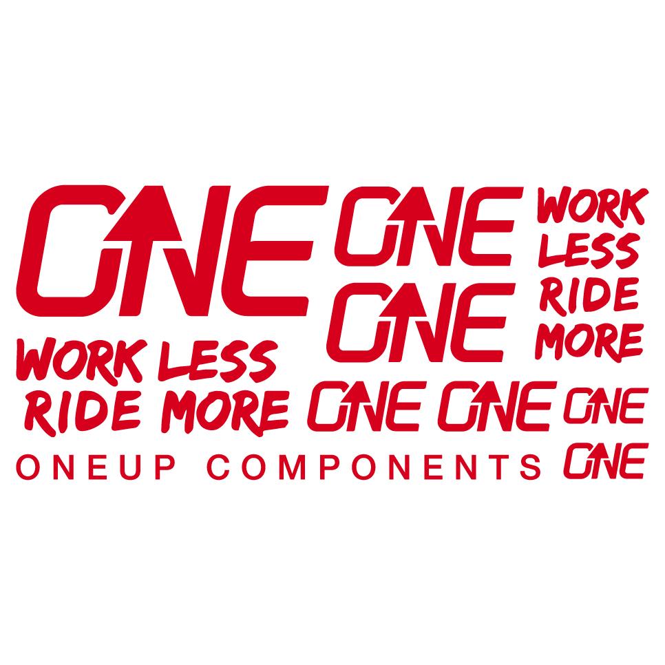 OneUp Components Klistermærker Rød