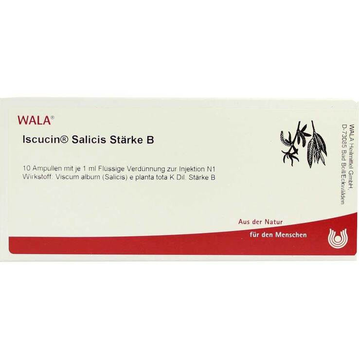 Iscucin Salicis Stärke B Ampullen, 10X1 ml