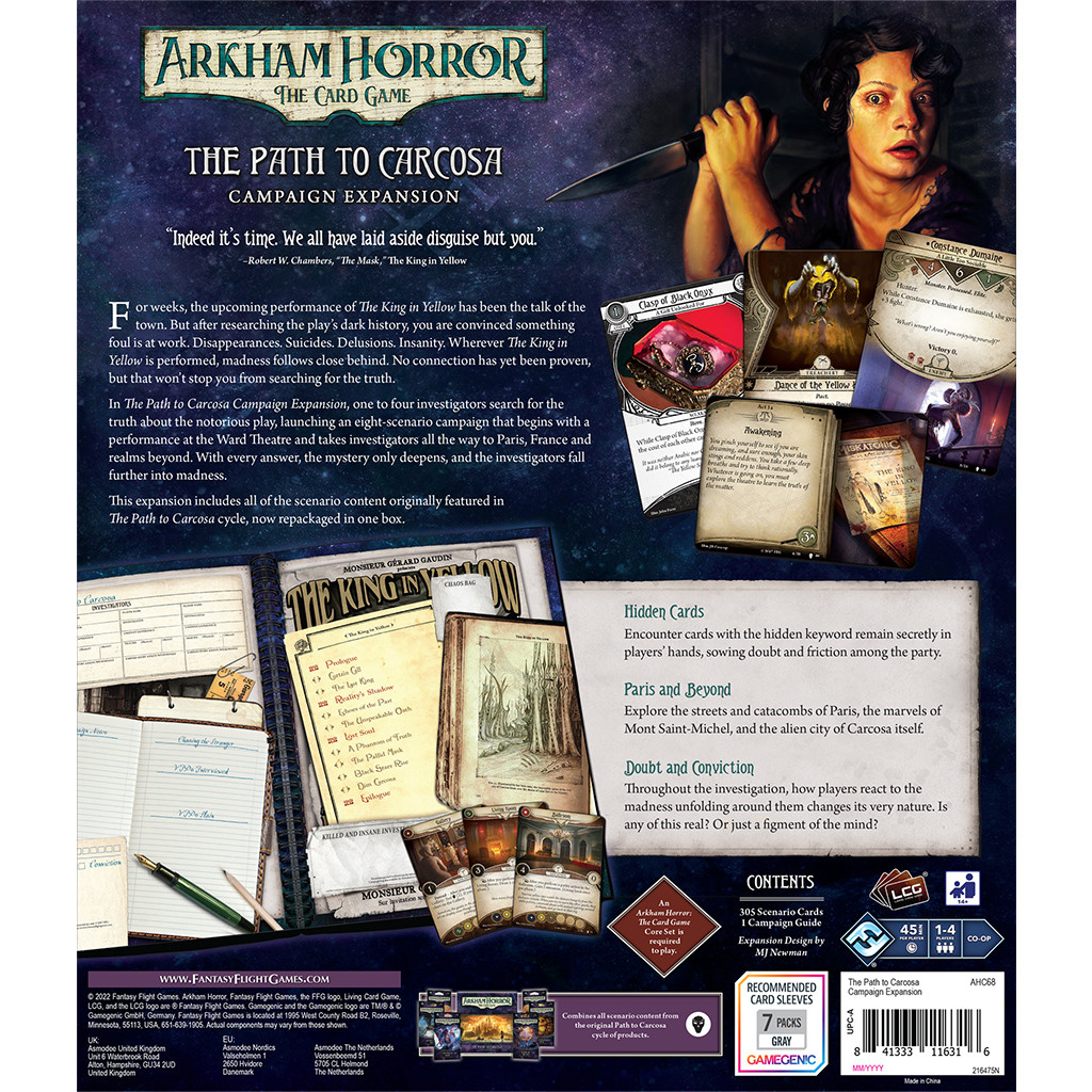 Arkham Horror: The Card Game - Path to Carcosa Campaign Expansion