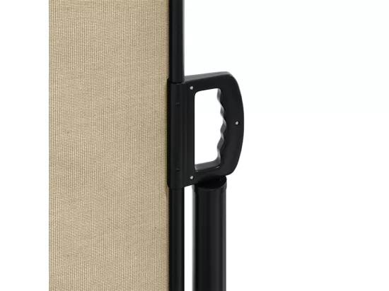 Auvent latéral rétractable beige 120x500