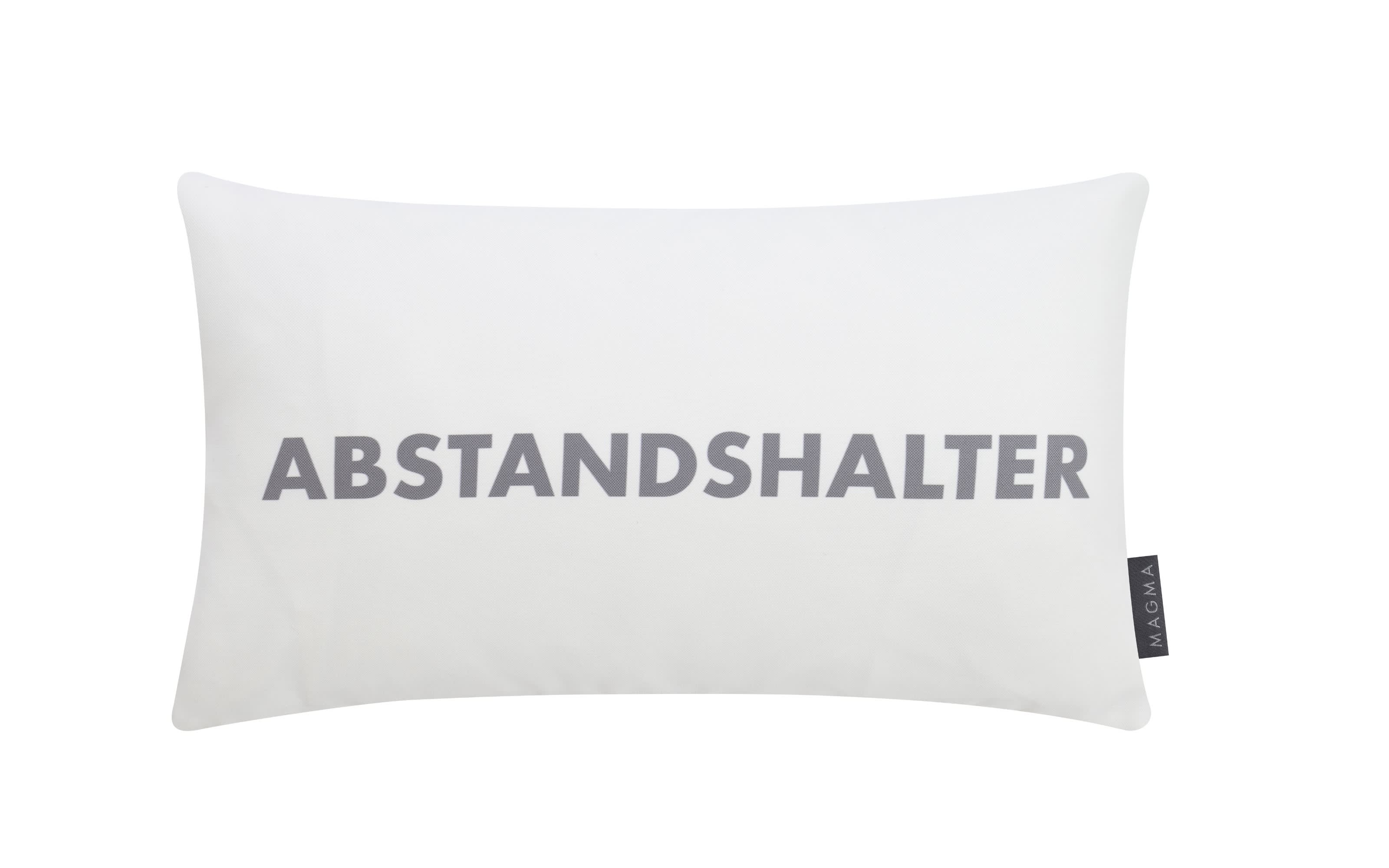 Kissen, Schriftzug Abstandshalter, 30 x 50 cm