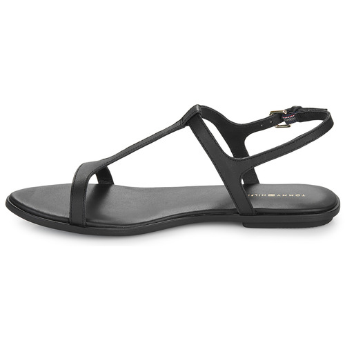 Tommy Hilfiger - TH FLAT SANDAL - Noir