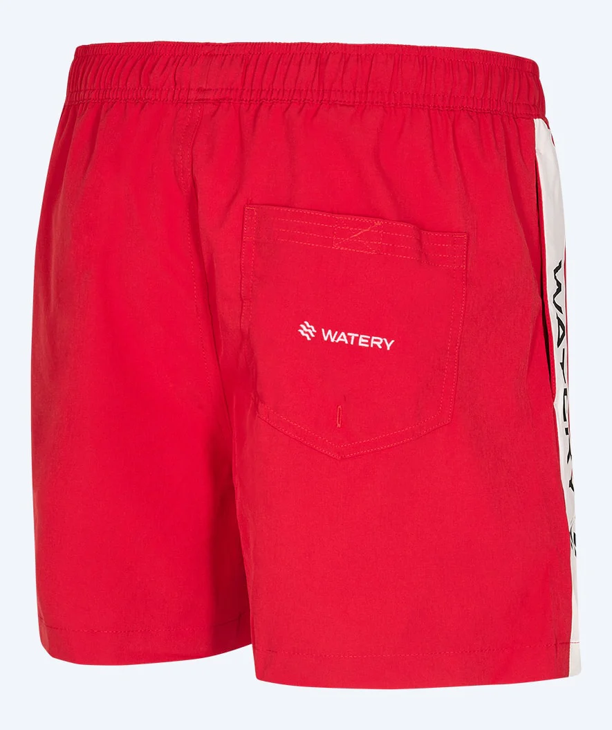 Watery badeshorts til mænd - Signature Eco - Rød