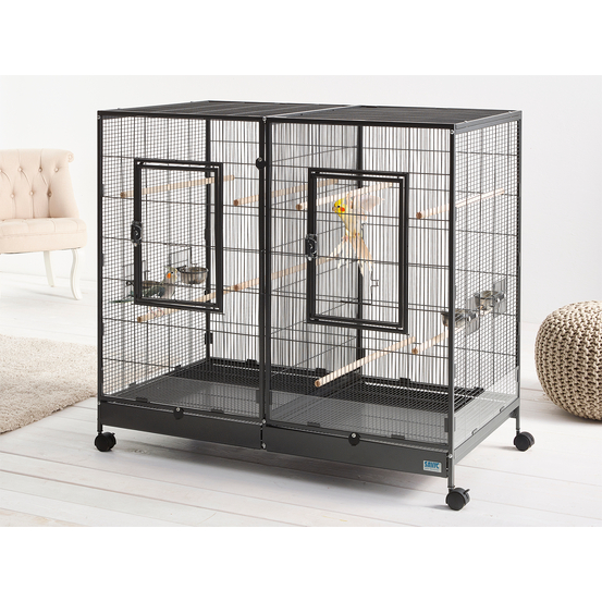 Cage Tasmania 120 XL noir 120x65x107cm