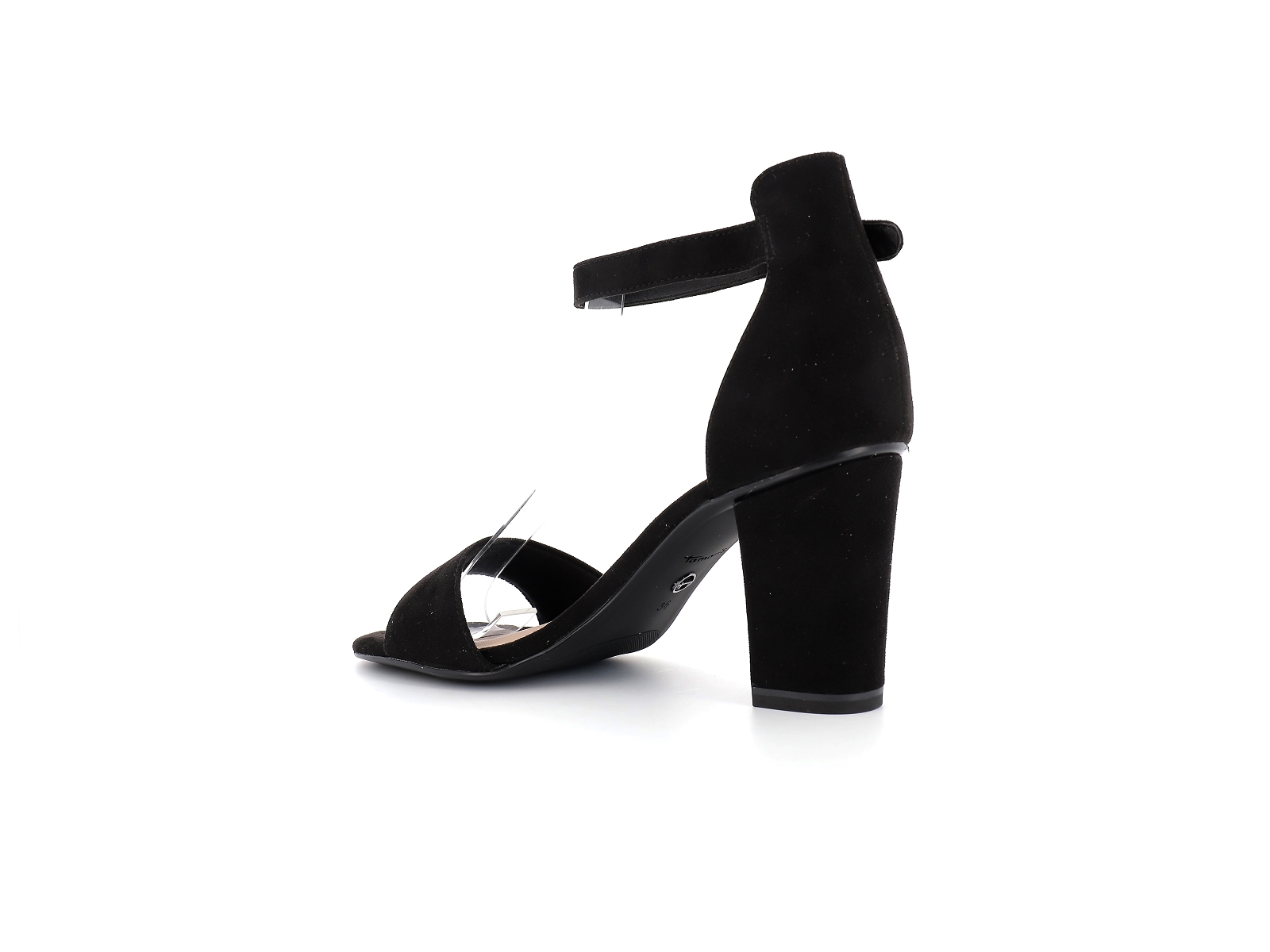 Tamaris-28396 Cuir Velours Noir