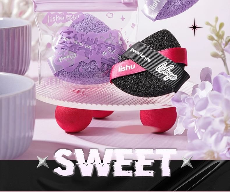 lishu - Sweet Cool Series Gezichtsreinigingspuff - 2 kleuren